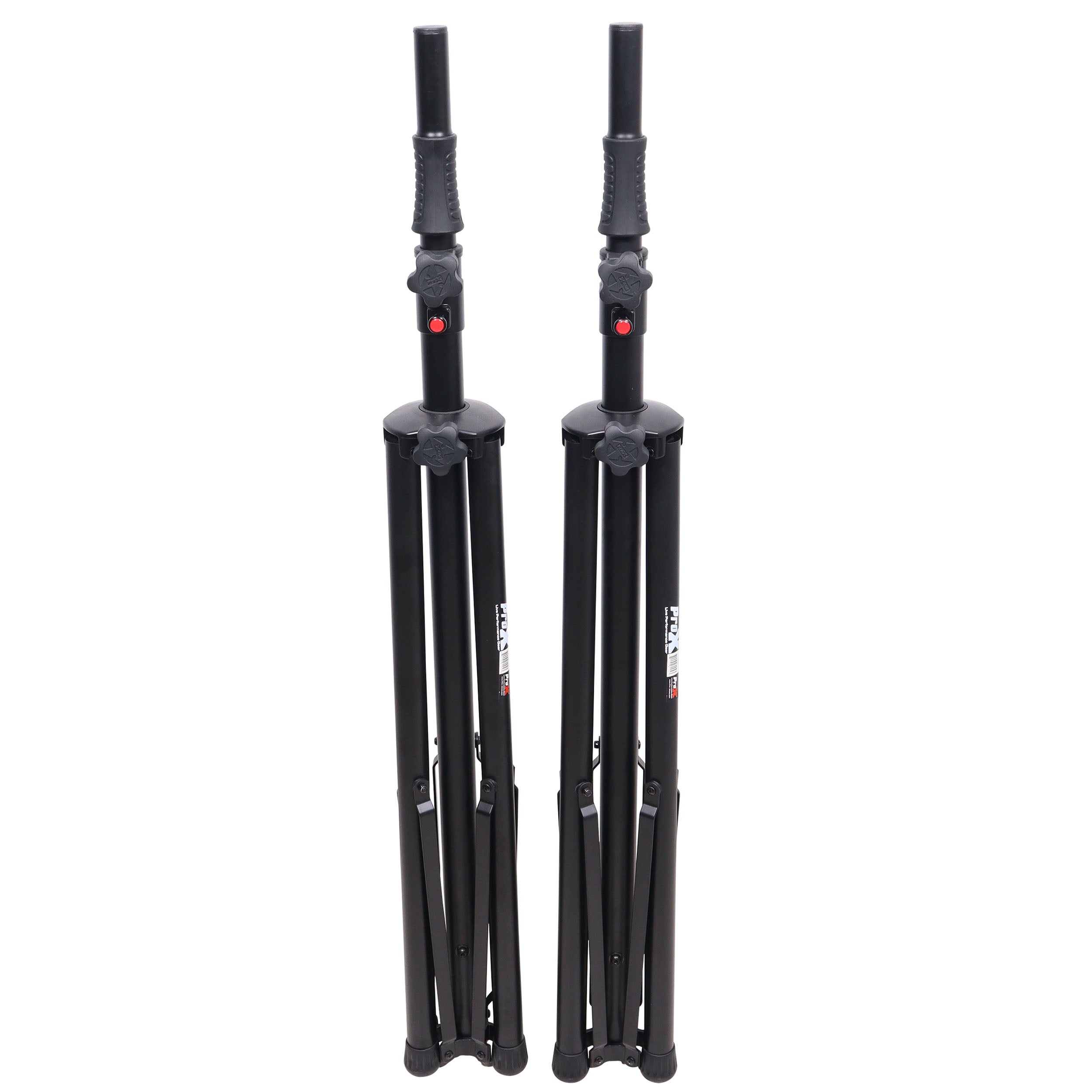 ProX Set of 2 Pro Air-Powered tripod Speaker stand in Black w/ Carry Bag