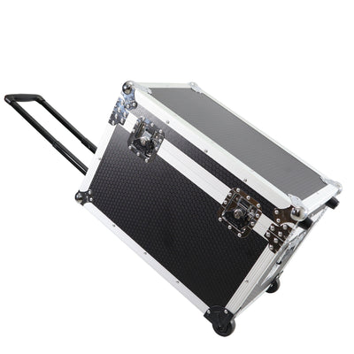 ProX Rolling Utility Case W/ Retractable Handle and Low-Profile Recessed Wheels 17x24.5x15" Exterior For Cabales/100 LP Vinyl Records