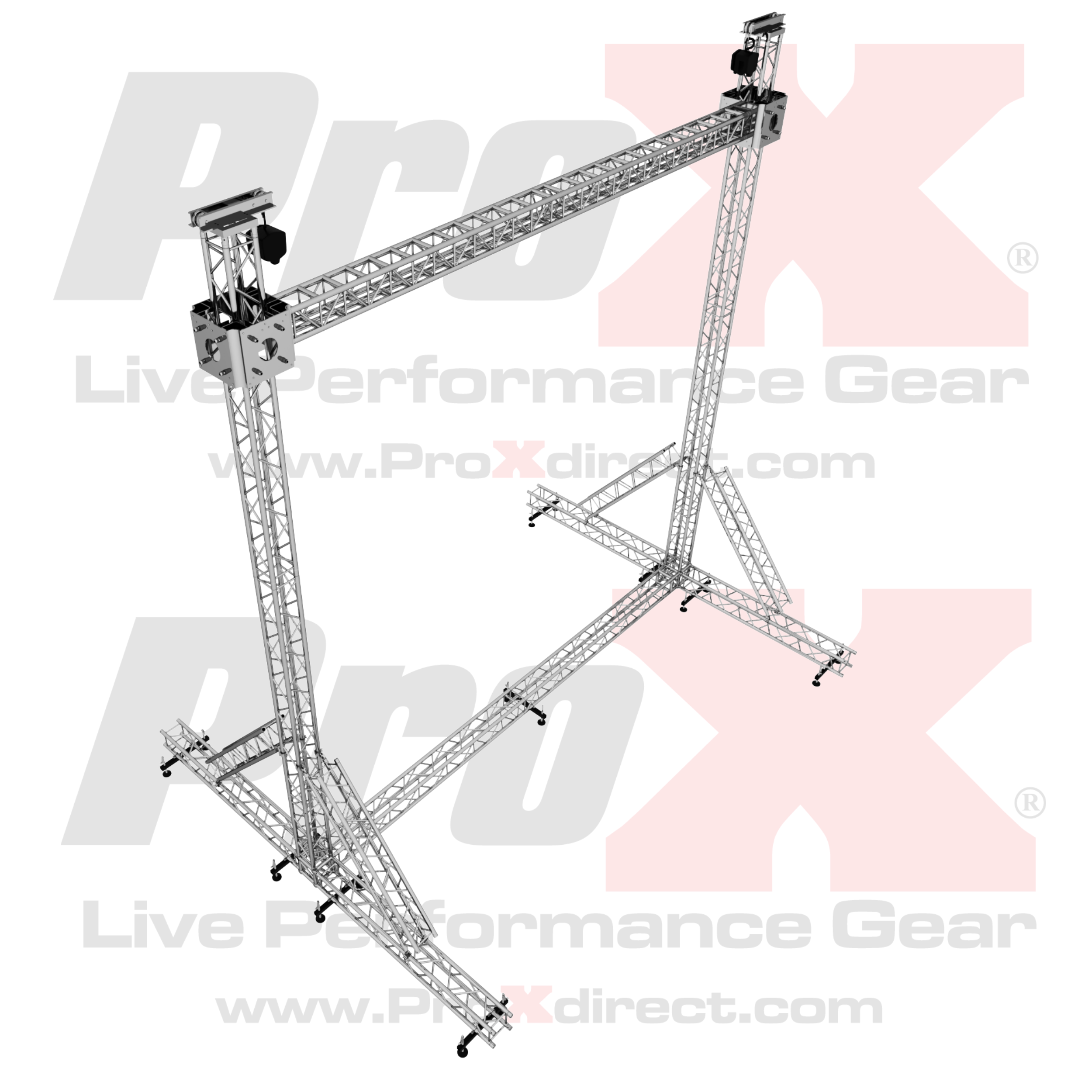 ProX LED Screen Display Panel Video Fly Wall Truss Ground Support System 20'W x 23'H TriGrip