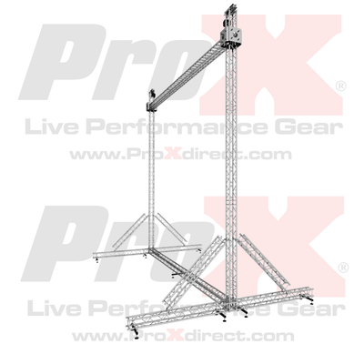 ProX LED Screen Display Panel Video Fly Wall Truss Ground Support System 30'W x 30'H TriGrip