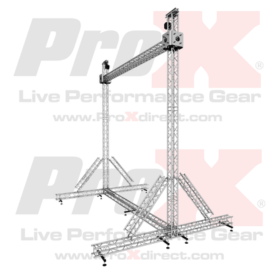 ProX LED Screen Display Panel Video Fly Wall Truss Ground Support System 20'W x 23'H TriGrip