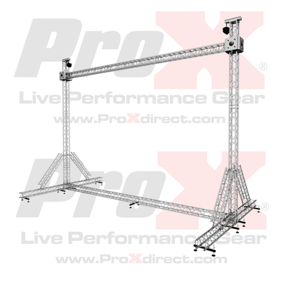 ProX LED Screen Display Panel Video Fly Wall Truss Ground Support System 30'W x 23'H TriGrip