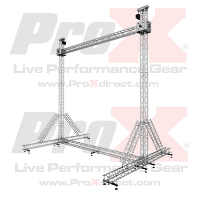 ProX LED Screen Display Panel Video Fly Wall Truss Ground Support System 20'W x 23'H TriGrip