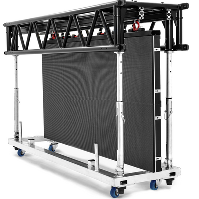 ProX HOF MLT THREE 8-Foot Pre-Rig Truss and Folding Dolly Kit