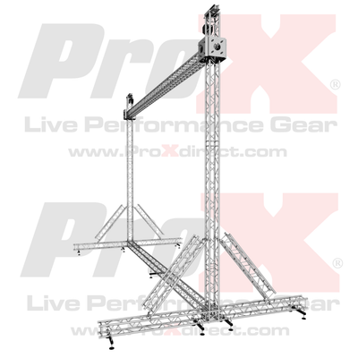 ProX LED Screen Display Panel Video Fly Wall Truss Ground Support System 30'W x 23'H TriGrip