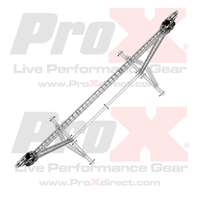 ProX LED Screen Display Panel Video Fly Wall Truss Ground Support System 30'W x 30'H TriGrip