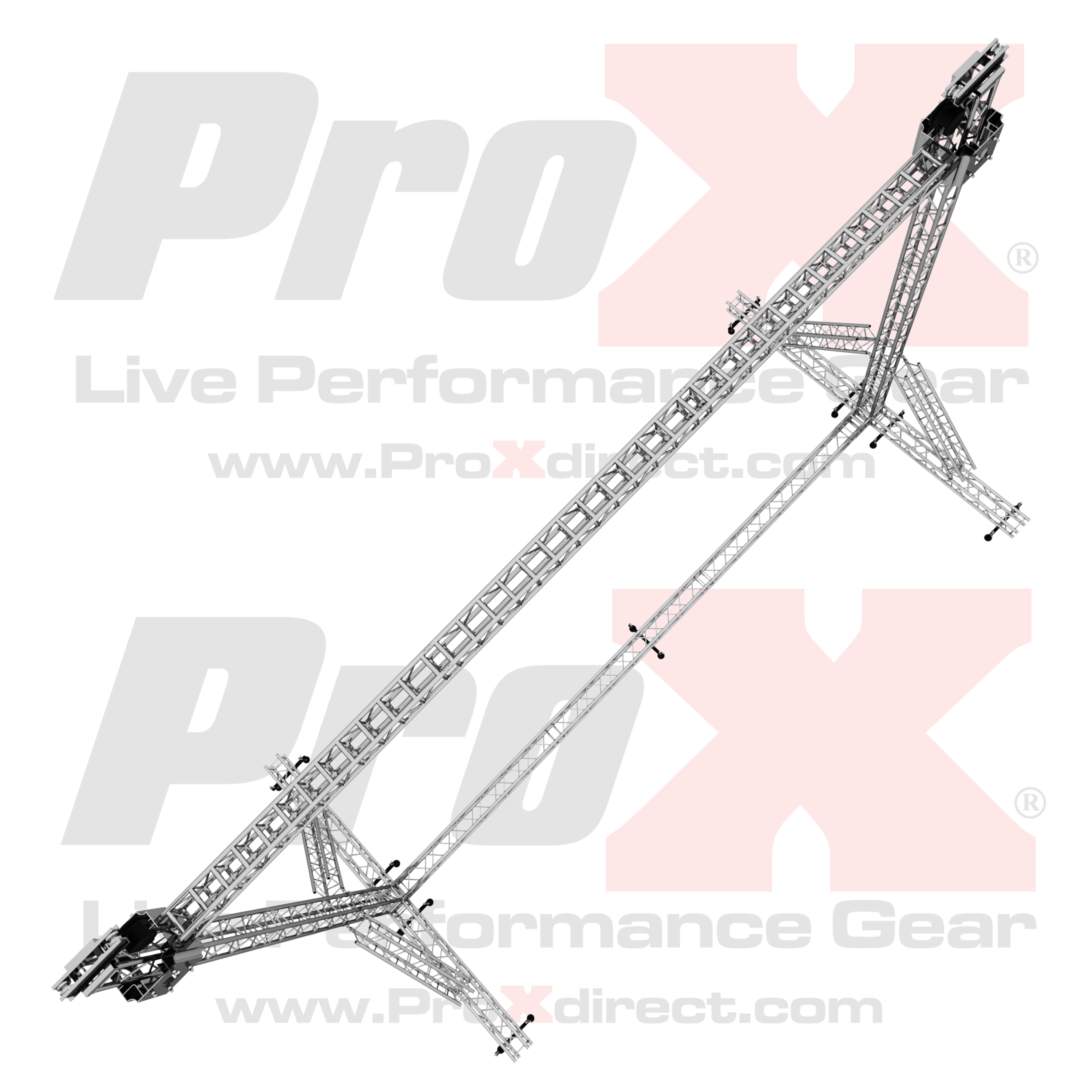 ProX LED Screen Display Panel Video Fly Wall Truss Ground Support System 30'W x 23'H TriGrip