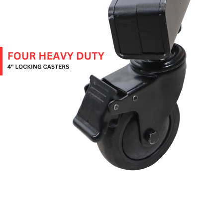 ProX 7FT Lighting Fixture Moving Head U-Grid Module with 4 Adjustable Bars and Casters or Rubber Feet or Down Rigging