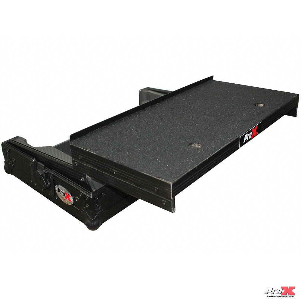 ProX Flight Case for Numark MixTrack 3 Pro 3 and Platinum Digital Controller W-Laptop Shelf | Black on Black