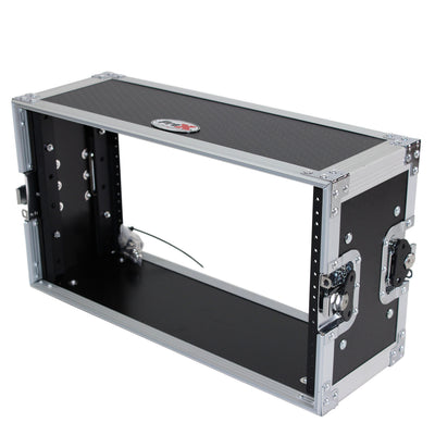 ProX 6U Deluxe Effects Rack 7 In Deep Rail to Rail | W-Handles