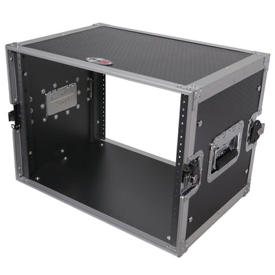 ProX 8U Deluxe Effects Rack Case 14 In Deep Rail to Rail