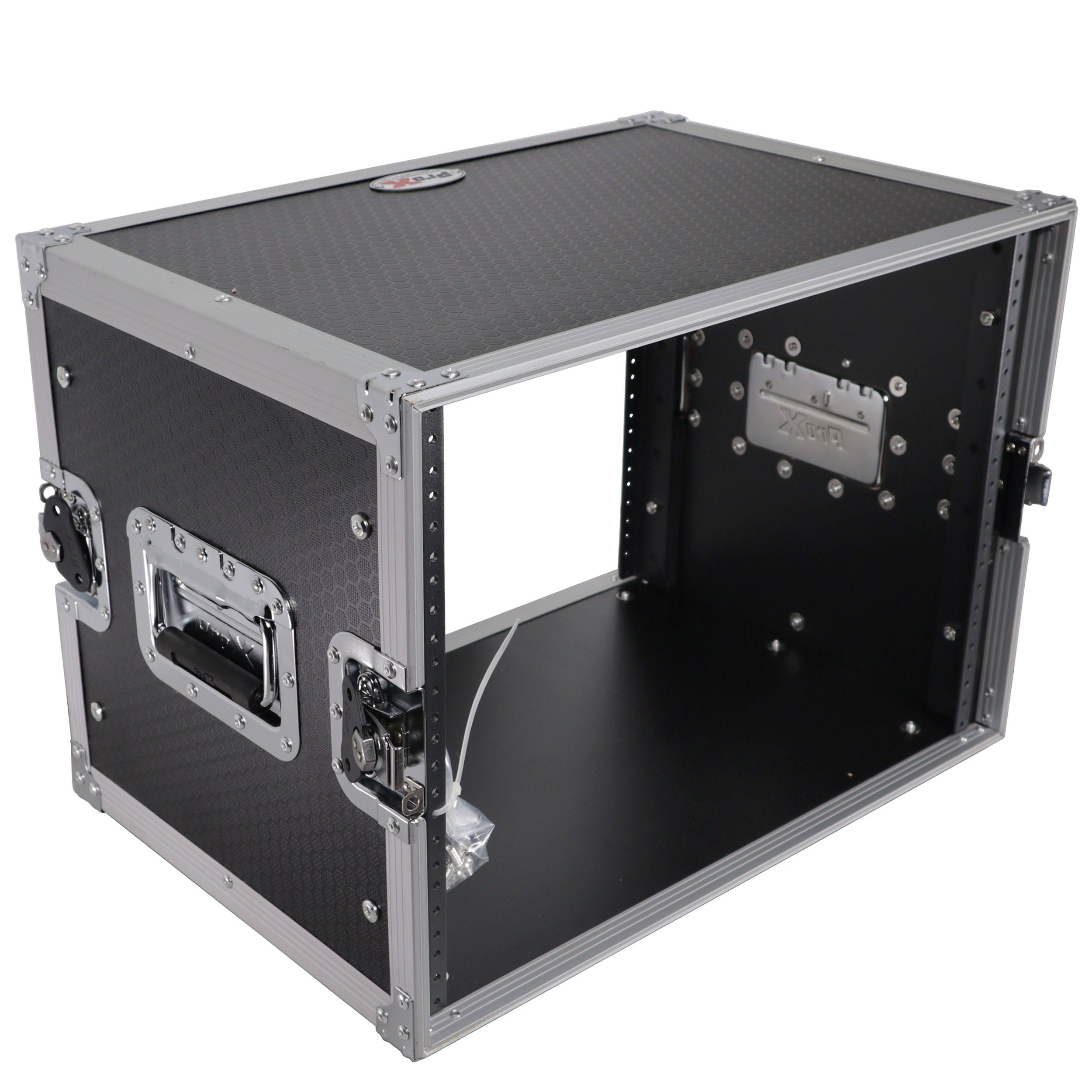 ProX 8U Deluxe Effects Rack Case 14 In Deep Rail to Rail