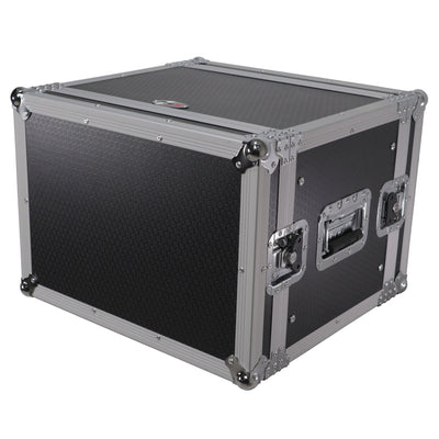 ProX 8U Deluxe Effects Rack Case 14 In Deep Rail to Rail