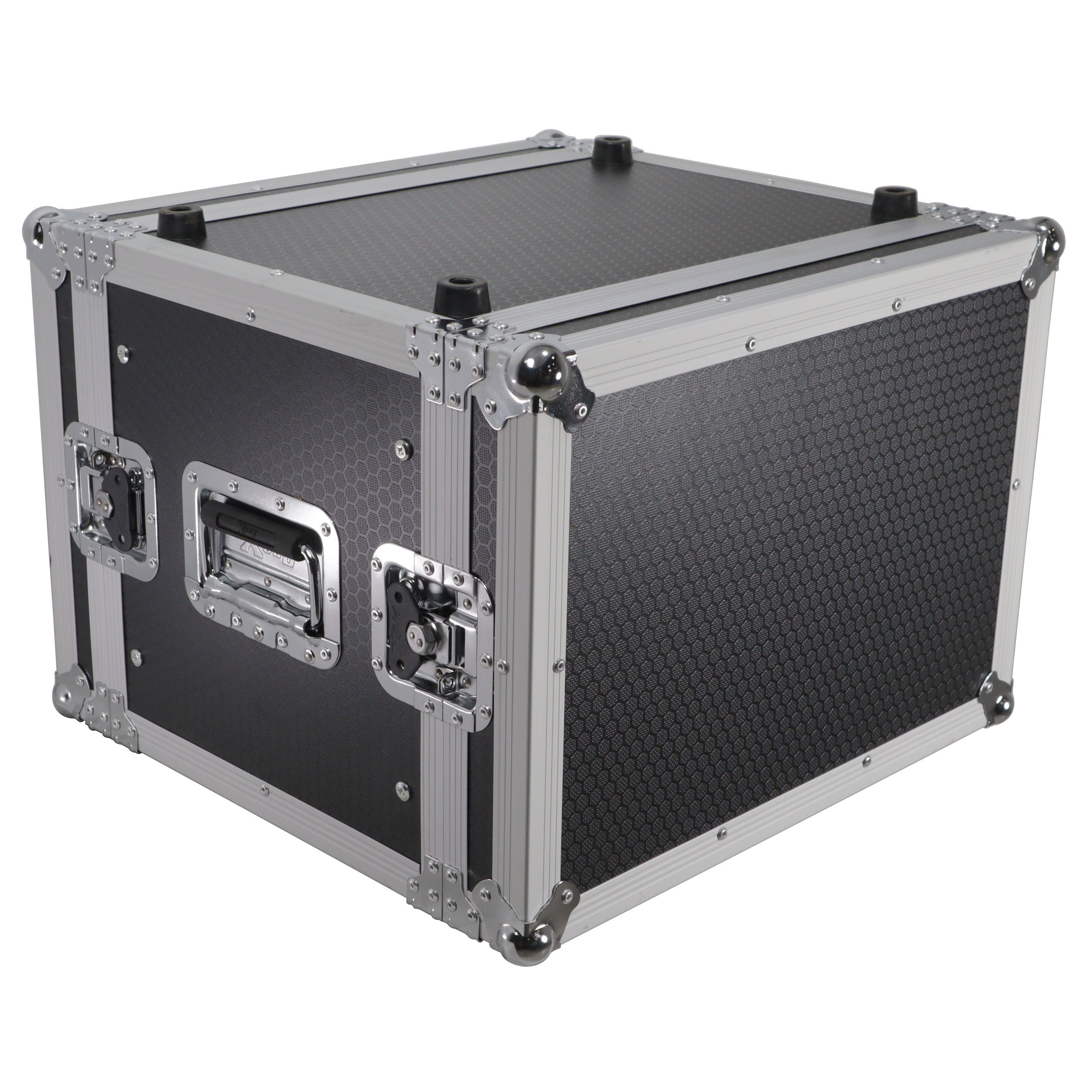 ProX 8U Deluxe Effects Rack Case 14 In Deep Rail to Rail