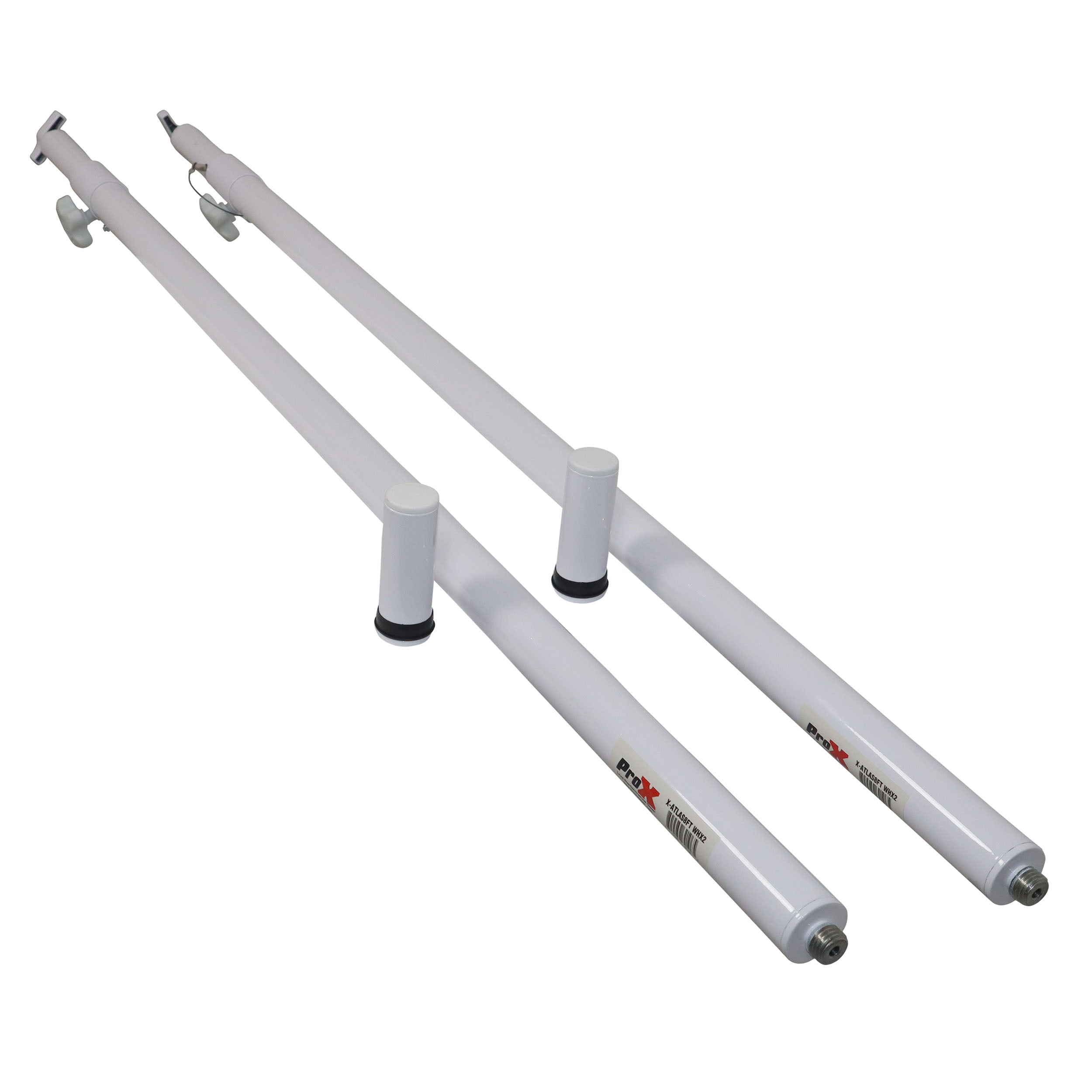 ProX Set of 2 Atlas Telescoping Poles White 56"–96" Adjustable Height