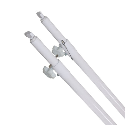 ProX Set of 2 Atlas Telescoping Poles White 56"–96" Adjustable Height