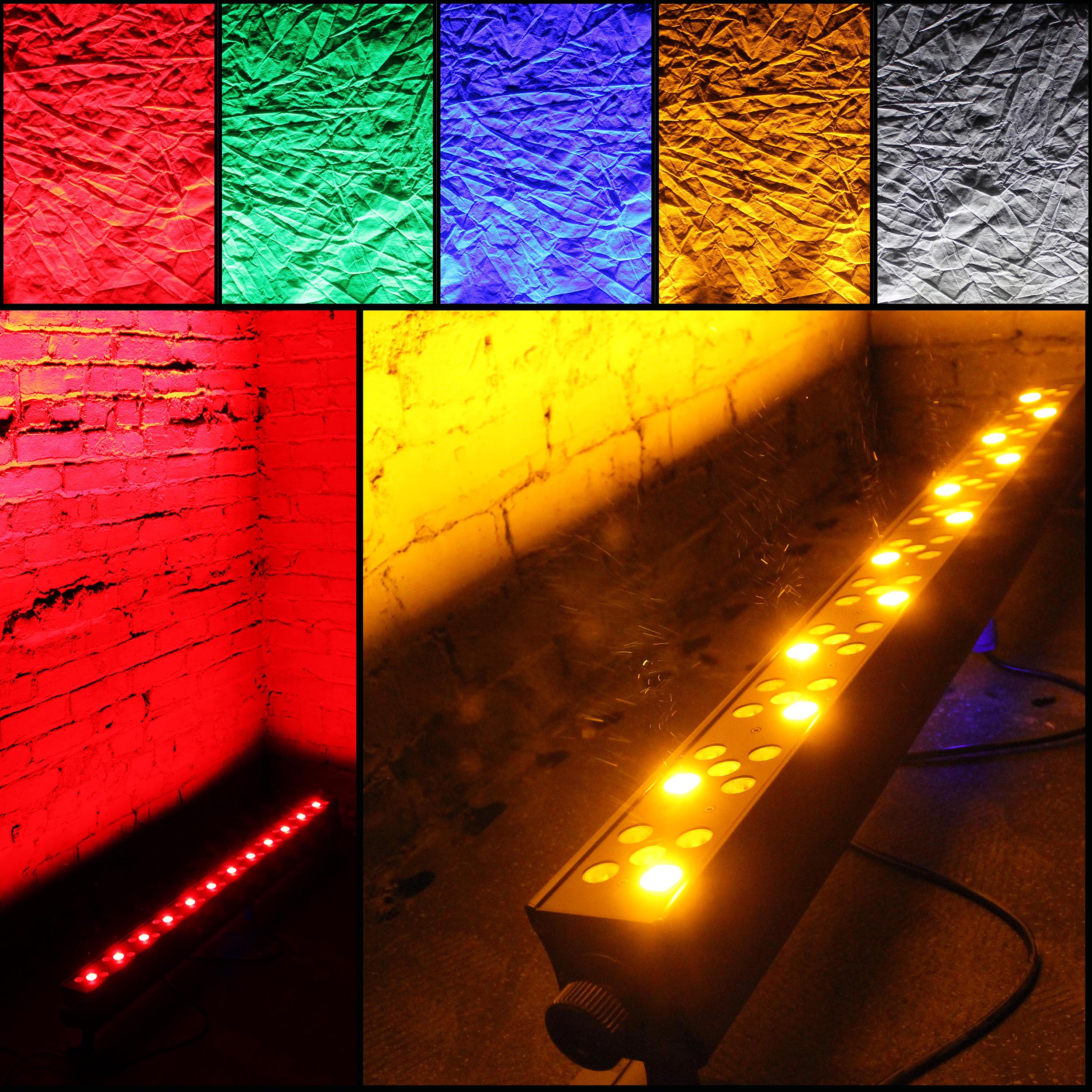 ProX Ultrabright DAZZLER Bar with 60 3W RGBWA LED in White Housing