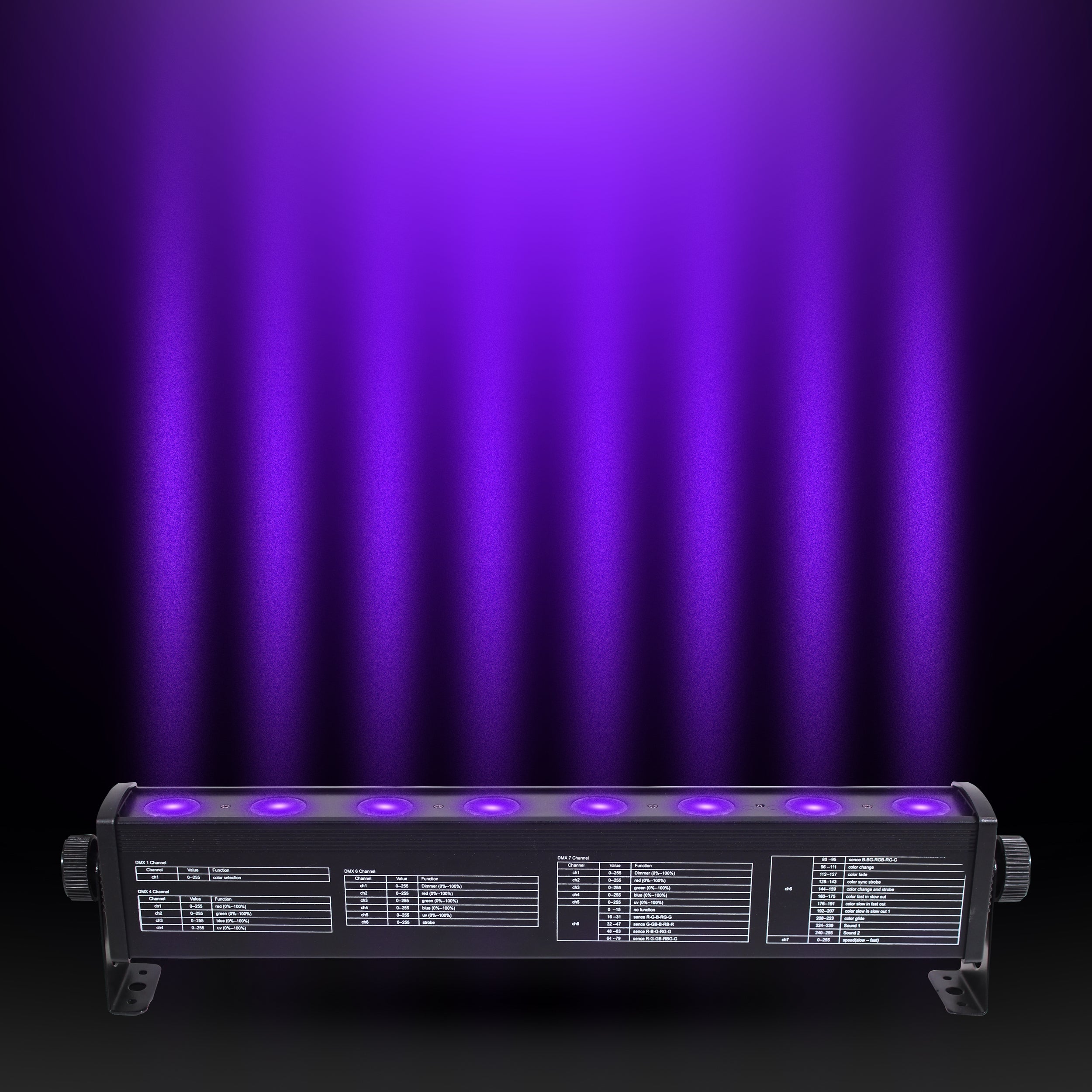ProX EVO RGB-UV Bar 8 32W High Power RGB-UV LED Wash Light