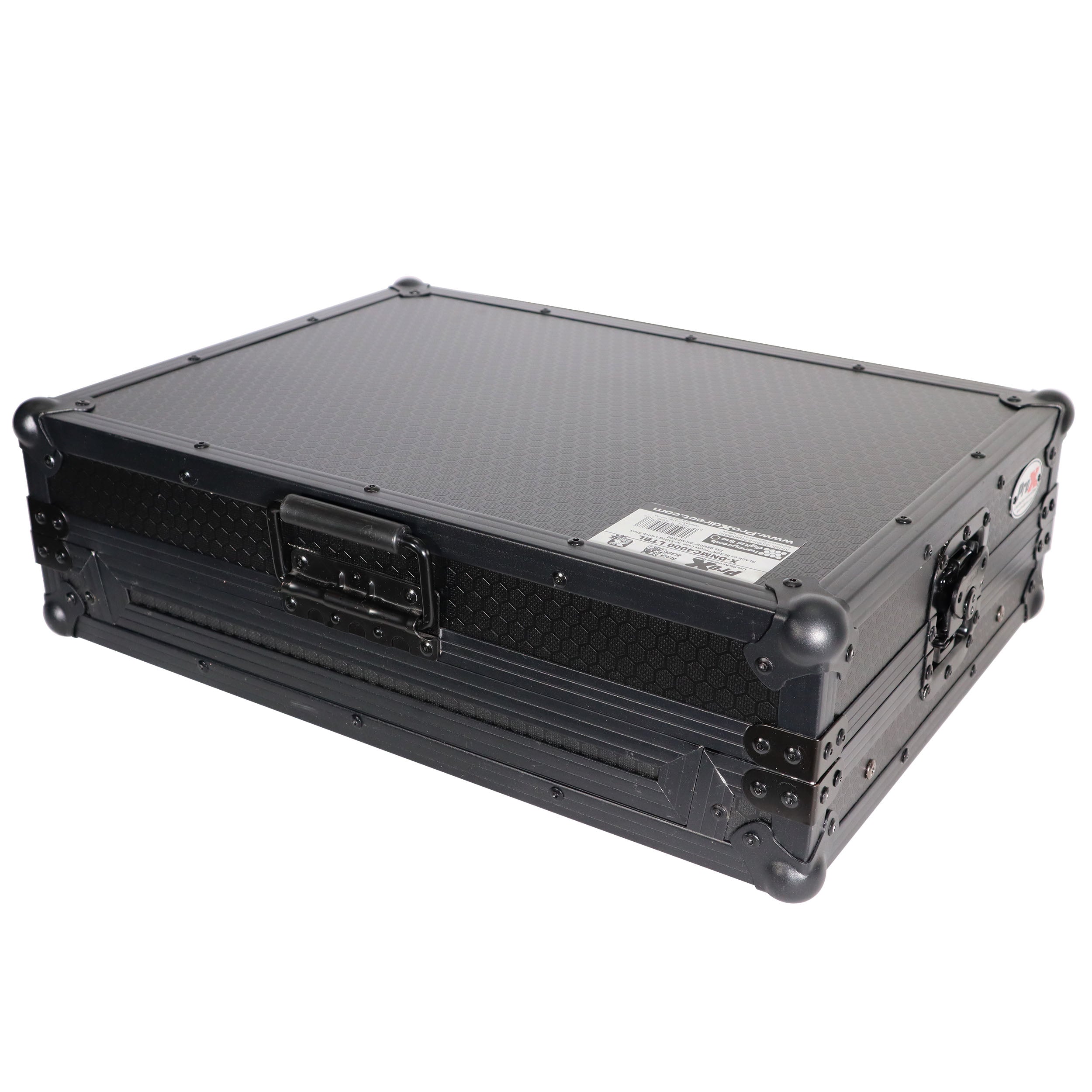 ProX Flight Case - For Hercules DJControl Inpulse 500 with Glide Sliding Laptop Shelf - Black on Black