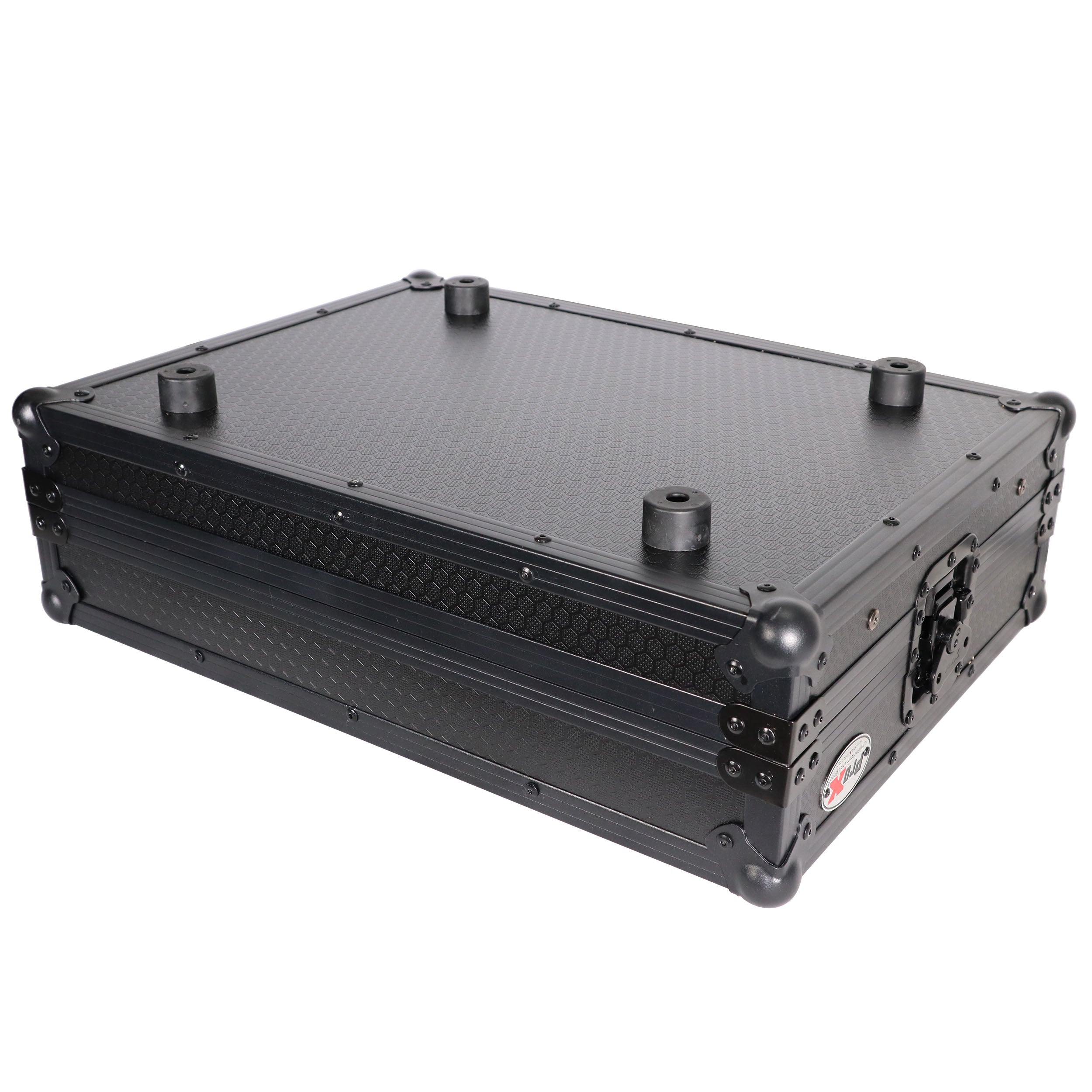 ProX Flight Case - For Hercules DJControl Inpulse 500 with Glide Sliding Laptop Shelf - Black on Black