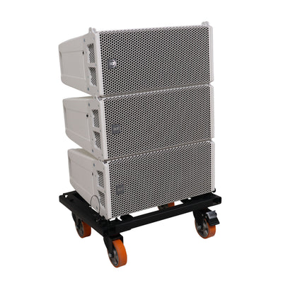 ProX Heavy-Duty Wheel Dolly Fastening System for RCF HDL6A HDL26A Line Array Speakers Holds Up to 6 Cabinets
