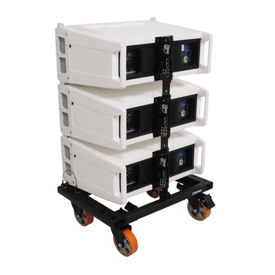 ProX Heavy-Duty Wheel Dolly Fastening System for RCF HDL6A HDL26A Line Array Speakers Holds Up to 6 Cabinets