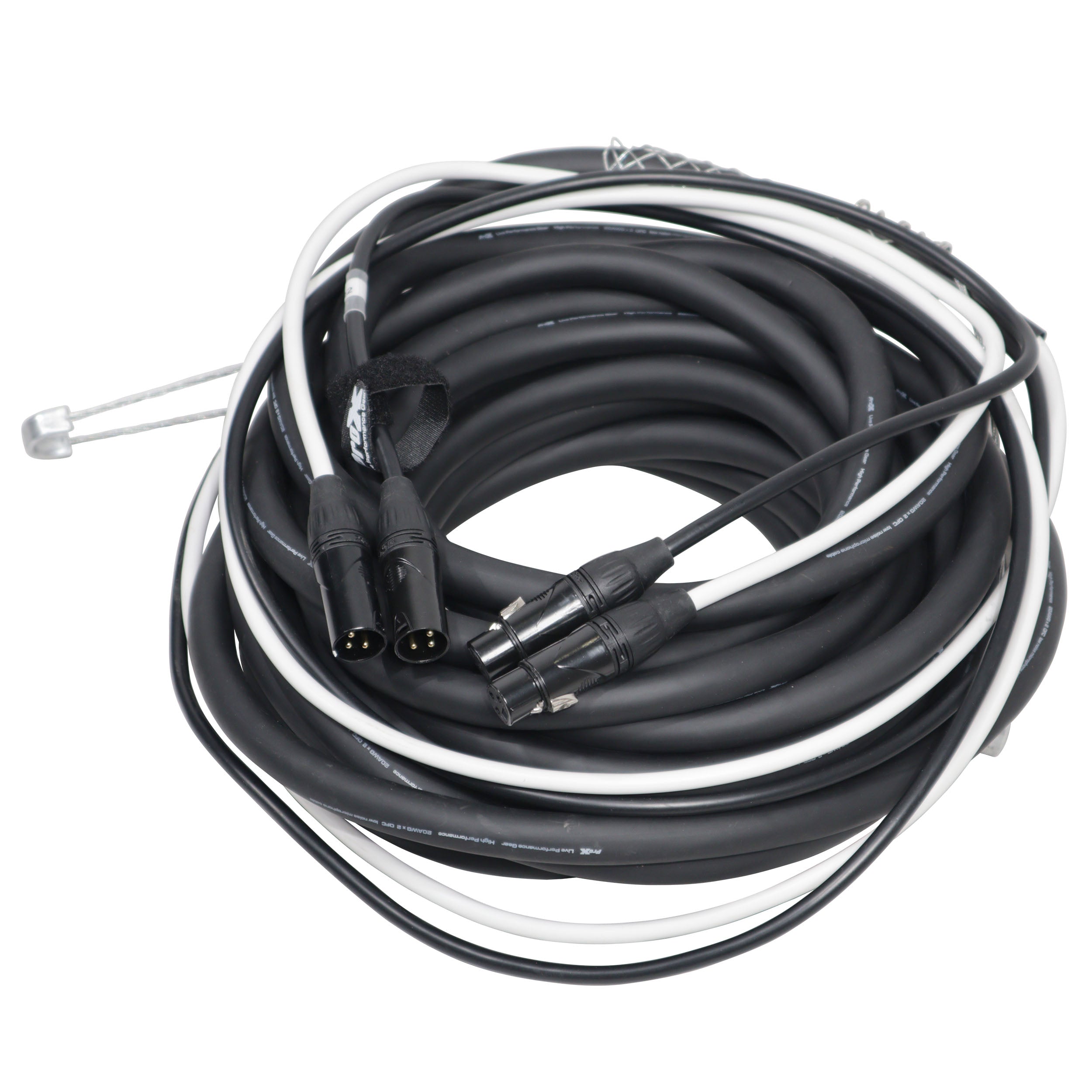 ProX 50' Ft. Balanced Dual XLR-M to Dual XLR-F High Performance Audio Cable