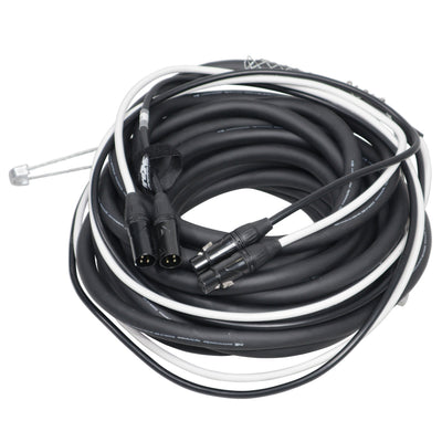 ProX 50' Ft. Balanced Dual XLR-M to Dual XLR-F High Performance Audio Cable