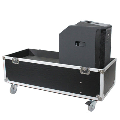 ProX ATA Flight Case for 2x RCF EVOX12 or EV Evolve 50 Compact Arrays Fits Two Speakers and Subwoofers