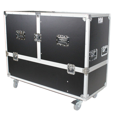 ProX ATA Flight Case for 2x RCF EVOX12 or EV Evolve 50 Compact Arrays Fits Two Speakers and Subwoofers