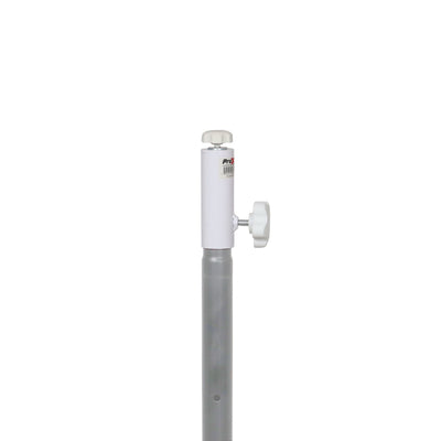 ProX 1 3/8" 35mm Universal Compact Single Stud Lighting M8 Mount for Most Speaker Stands White