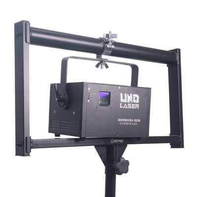 ProX Mobile Mount Bracket for Dual Laser DJ Lighting to Speaker Stand 2 inch Pipe