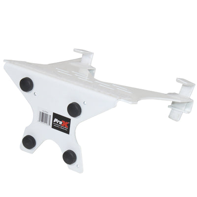 ProX Universal Laptop Tray + VESA Monitor Mounting Bracket fits on Speaker Stand 1-3/8" Pole White