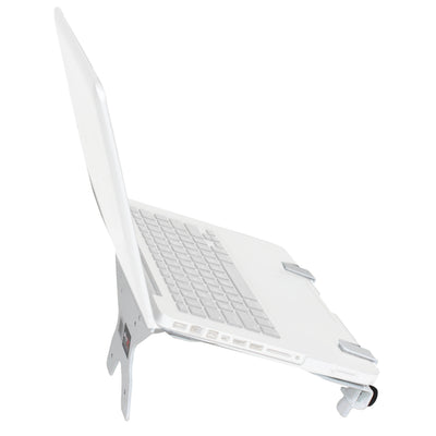 ProX Universal Laptop Tray + VESA Monitor Mounting Bracket fits on Speaker Stand 1-3/8" Pole White