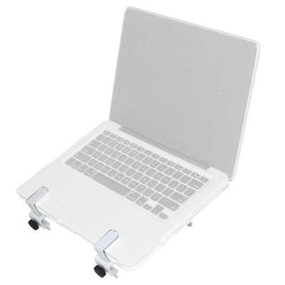 ProX Universal Laptop Tray + VESA Monitor Mounting Bracket fits on Speaker Stand 1-3/8" Pole White
