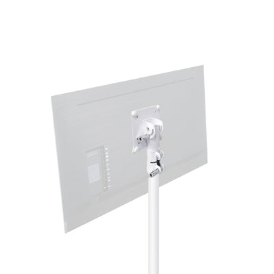 ProX Universal Laptop Tray + VESA Monitor Mounting Bracket fits on Speaker Stand 1-3/8" Pole White