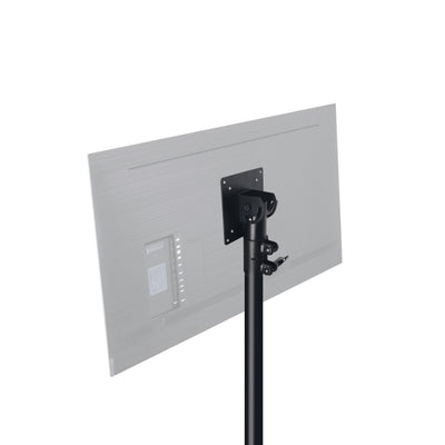ProX Universal Laptop Tray + VESA Monitor Mounting Bracket fits on Speaker Stand 1-3/8" Pole Black