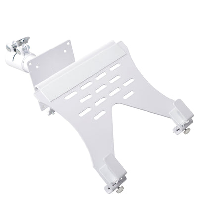ProX Universal Laptop Tray + VESA Monitor Mounting Bracket fits on Speaker Stand 1-3/8" Pole White