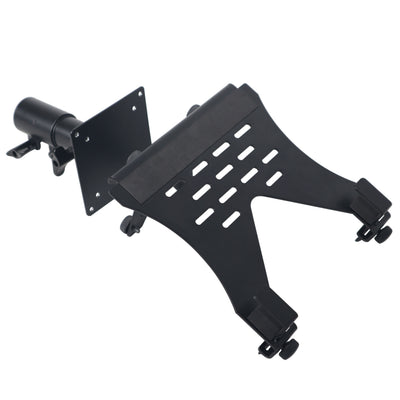 ProX Universal Laptop Tray + VESA Monitor Mounting Bracket fits on Speaker Stand 1-3/8" Pole Black
