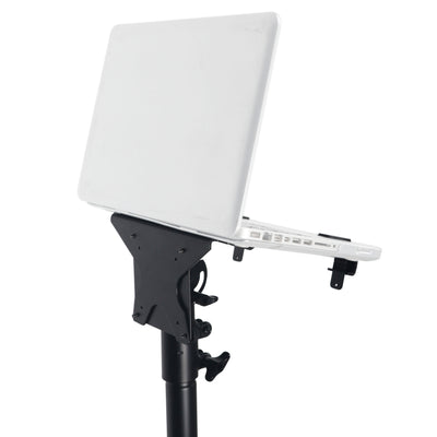 ProX Universal Laptop Tray + VESA Monitor Mounting Bracket fits on Speaker Stand 1-3/8" Pole Black