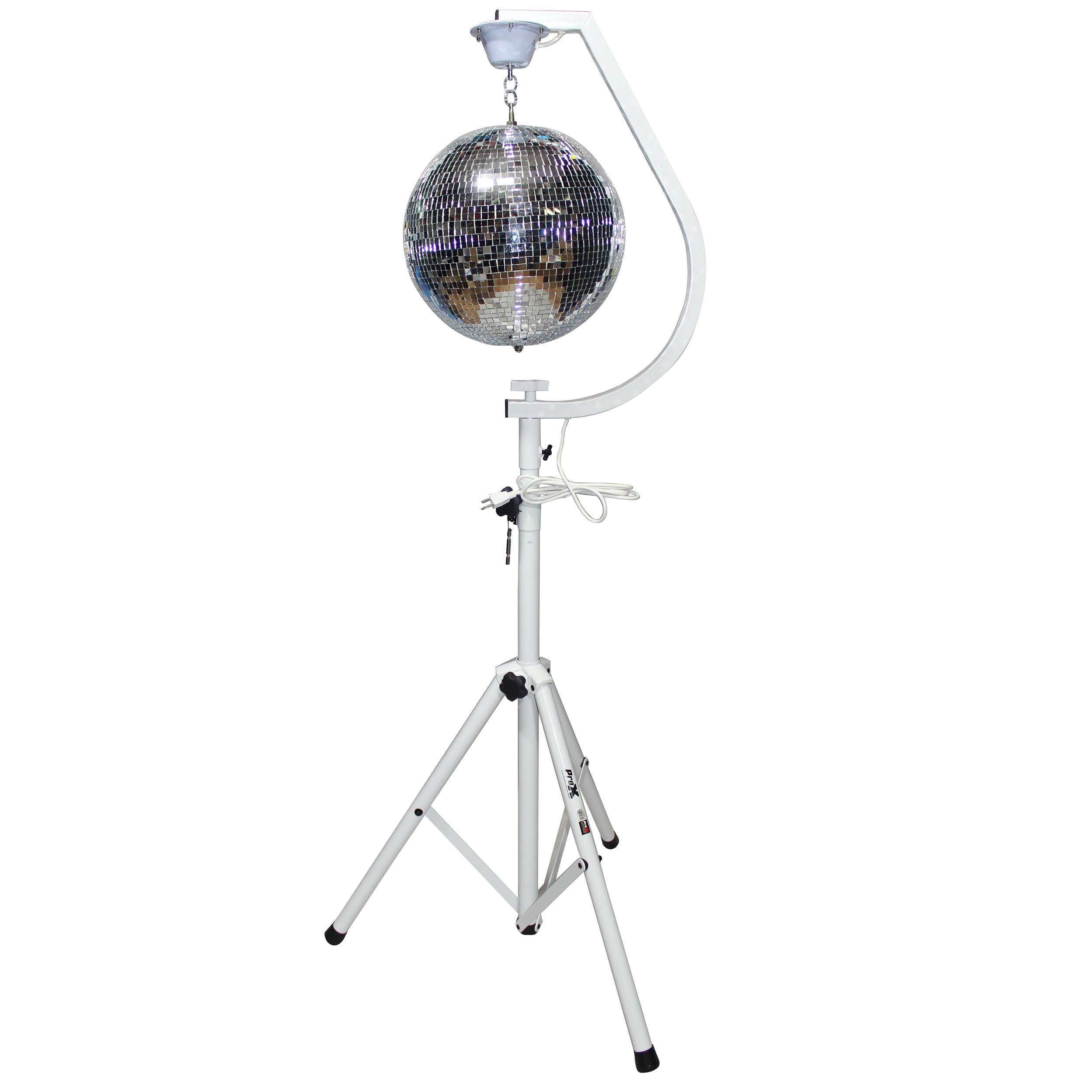 ProX Mirror Ball/Stands Package 2 X-MB16STAND & 2 MB-16 & T-SS28P