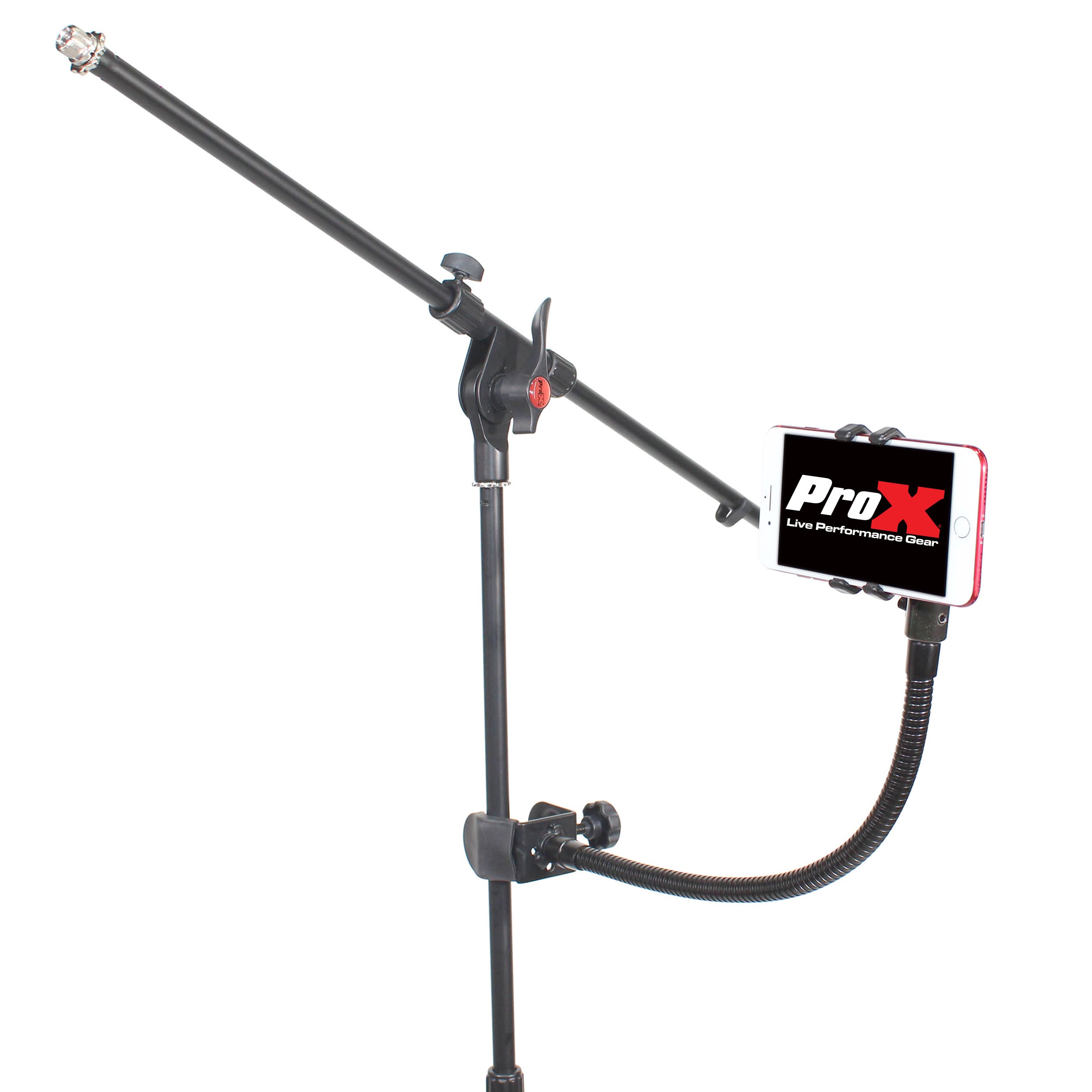 ProX Mobi Buddy Hands Free Mobile Device Clip Kit DJ Cellphone holder Selfie Stick Table Stand Tripod Clamp and Case