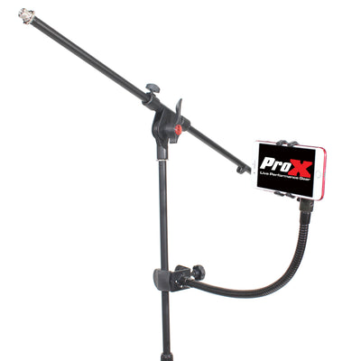 ProX Mobi Buddy Hands Free Mobile Device Clip Kit DJ Cellphone holder Selfie Stick Table Stand Tripod Clamp and Case