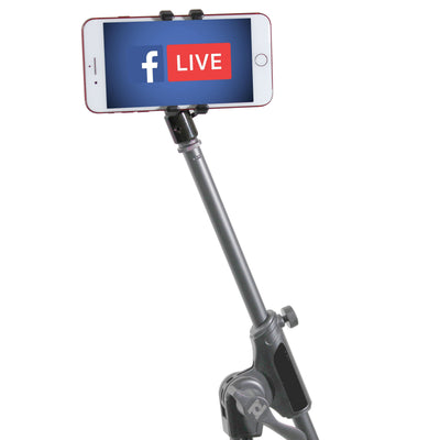 ProX Mobi Buddy Hands Free Mobile Device Clip Kit DJ Cellphone holder Selfie Stick Table Stand Tripod Clamp and Case