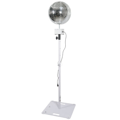 ProX MOTOS Upright Mirror Ball Oscillating 1RPM Motor – Mounts up to 30" Mirror Balls White Finish