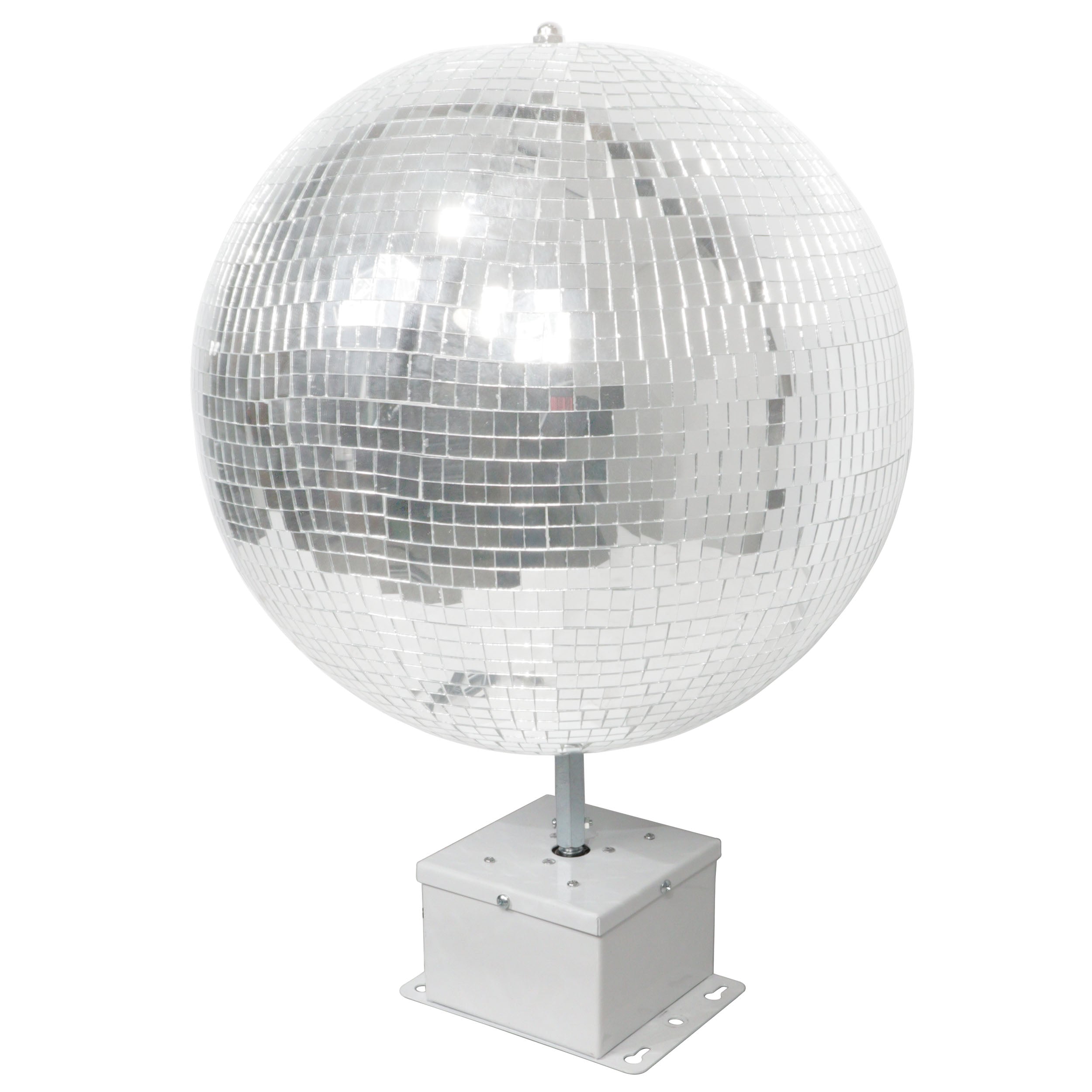 ProX MOTOS Upright Mirror Ball Oscillating 1RPM Motor – Mounts up to 30" Mirror Balls White Finish