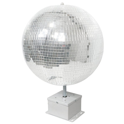 ProX MOTOS Upright Mirror Ball Oscillating 1RPM Motor – Mounts up to 30" Mirror Balls White Finish