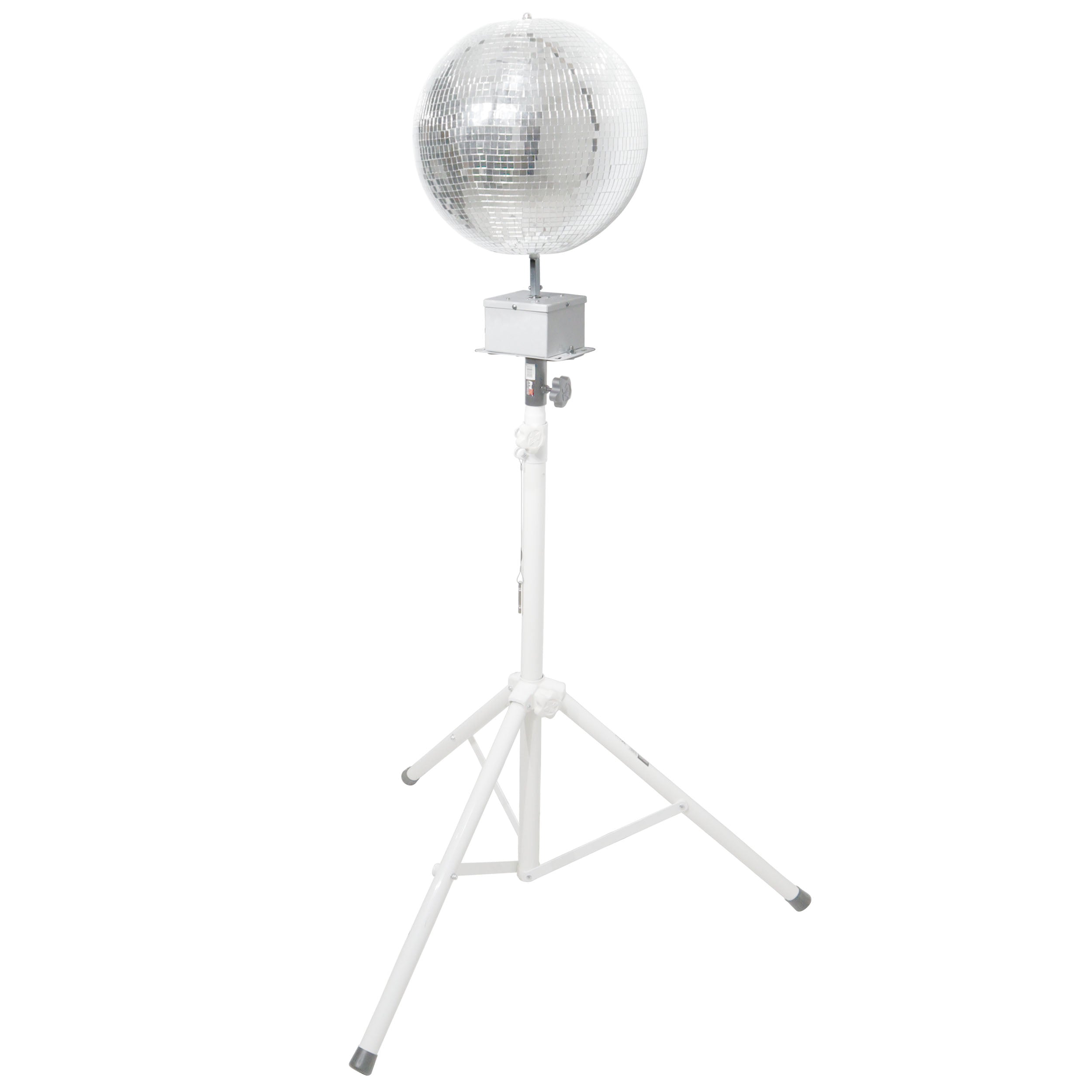 ProX MOTOS Upright Mirror Ball Oscillating 1RPM Motor – Mounts up to 30" Mirror Balls White Finish
