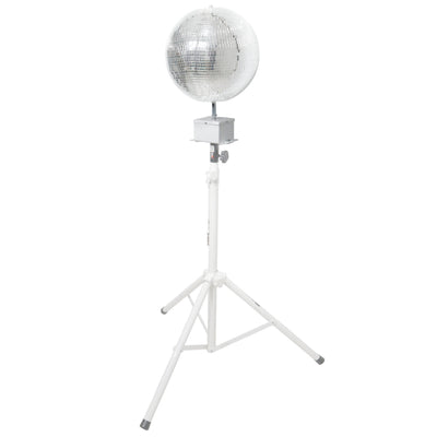 ProX MOTOS Upright Mirror Ball Oscillating 1RPM Motor – Mounts up to 30" Mirror Balls White Finish