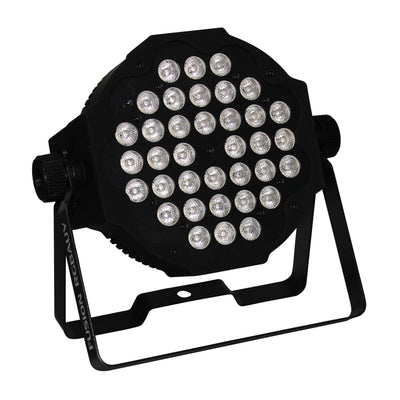 ProX Fusion RGBA UV Par 36x 1W LED Slim Par Black Housing